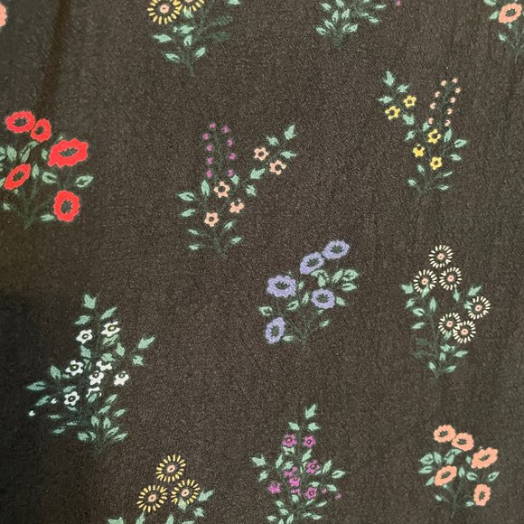 Marine Layer Kiley Pants Black India Floral Elastic RelaxeWaist Wide Leg Size XL - Picture 4 of 13